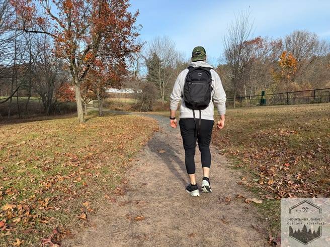 Osprey Daylite Plus loaded with 8 pounds of weight during testing