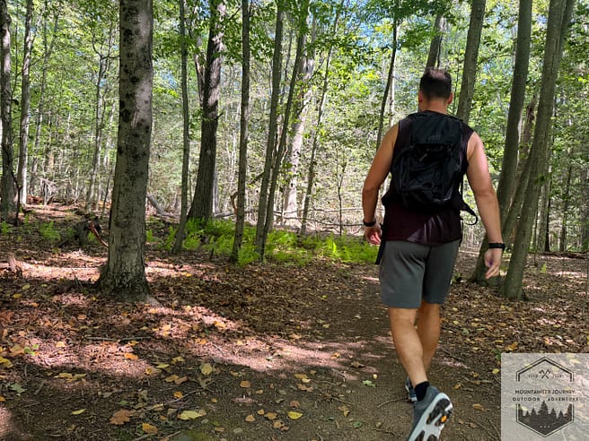 Testing Ultraventure 5 on dirt trail during stability testing