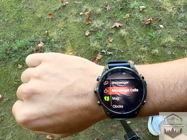 Garmin Fenix 9 messaging features screen