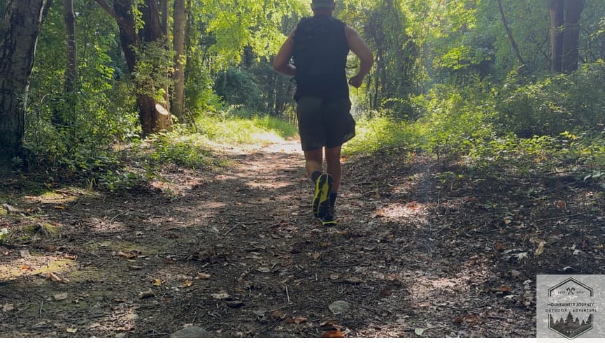 Running Dirt singletrack during testing