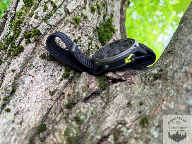 View of titanium bezel on Enduro 3
