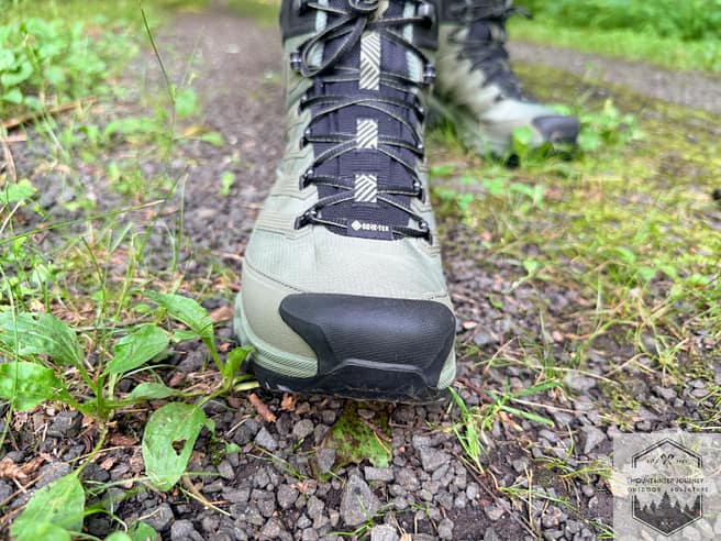 Toe box view of boots