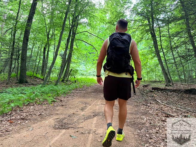 Testing the Sylan 2's on the trail for imapct absorption with a 20 pound backpack