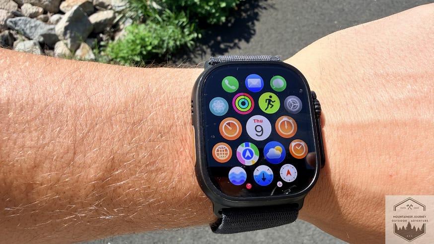 View of App library on Apple Watch Ultra 3