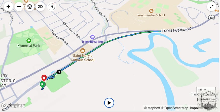 Verified GPX map of one of our pre-routes before testing