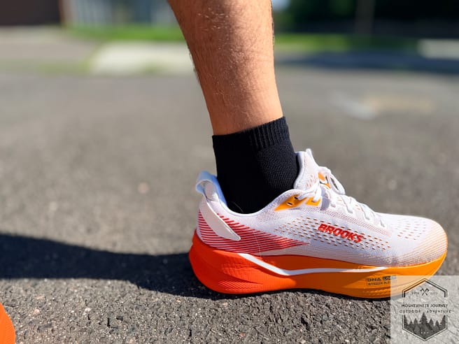 Stepping onto asphalt during testing