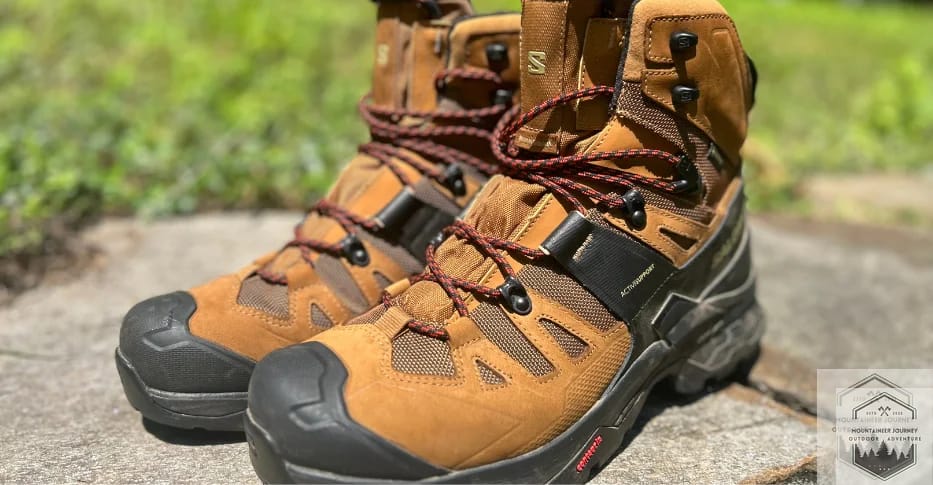 Salomon Quest 4 front view of active support wings