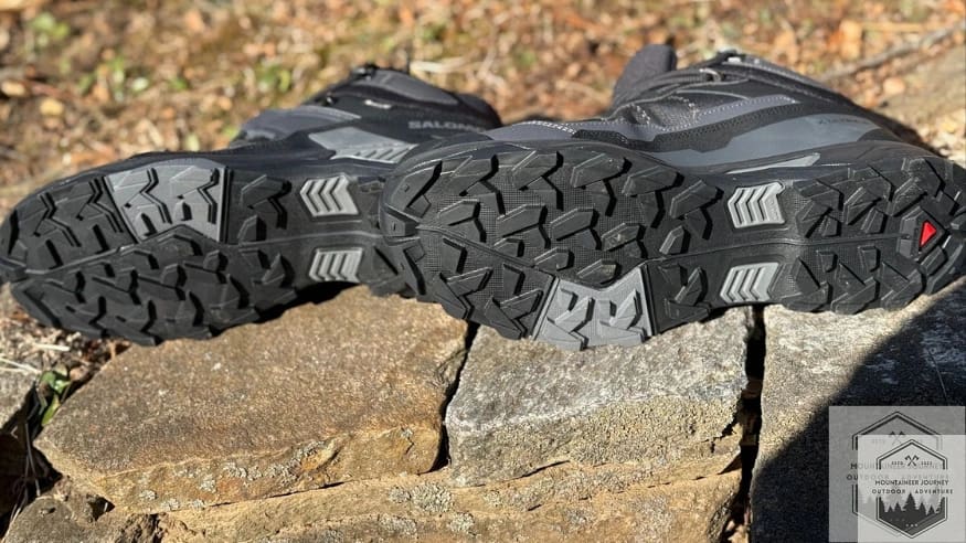 Contagrip outsole view on the X Ultra 5 showing their deep lugs