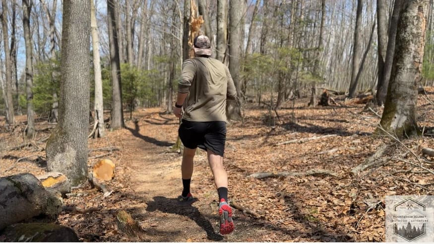 Testing overall protection on rough trail with scattered roots
