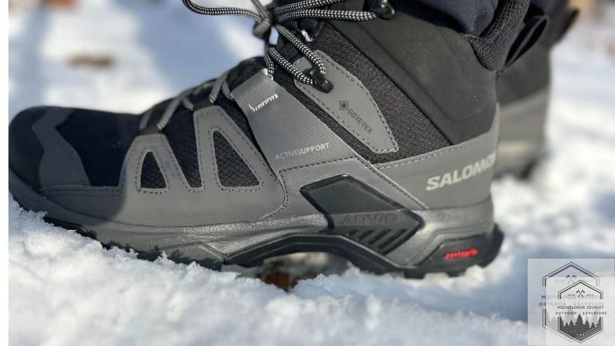 Full view of the X Ultra 5 Mid in the snow and the advanced chassis