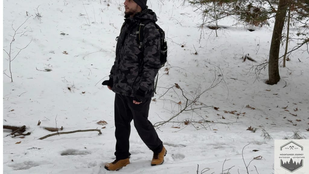 Navigating my way through snowy trails