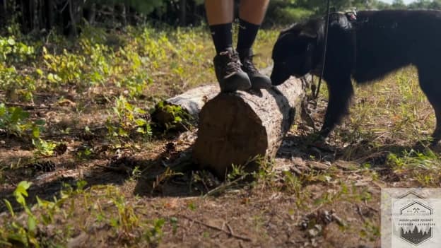 blog-img-1736013309770 balancing on a log while testing the targhee III