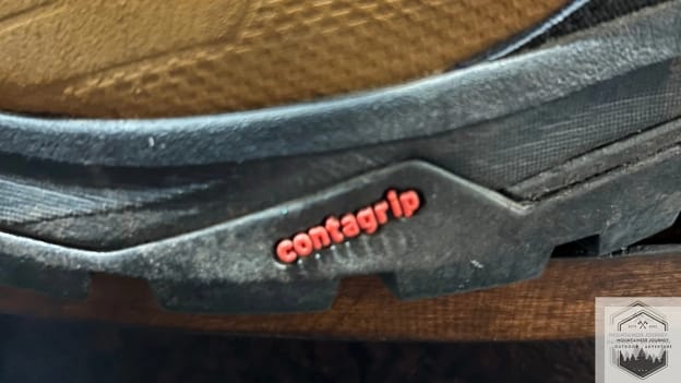 View of the Contagrip on the outsole of the Salomon Quest 4
