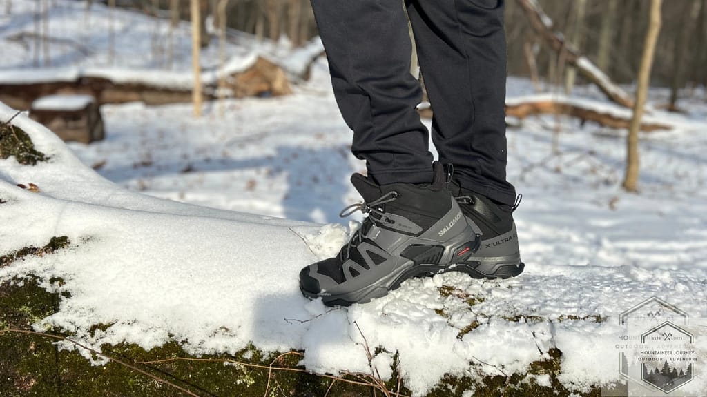 Standing On A Downed Tree with the X Ultra 4 Mid
