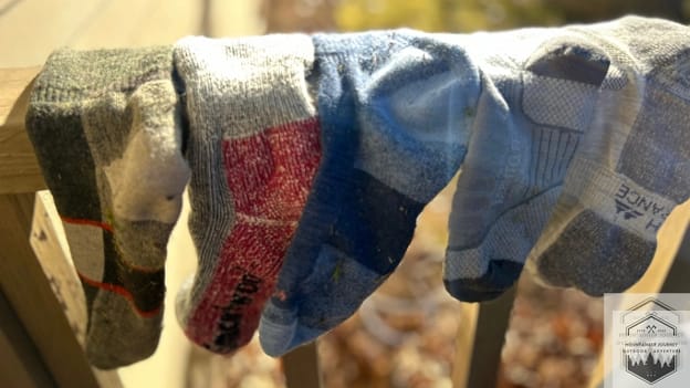 bottom view of our top 5 hiking socks