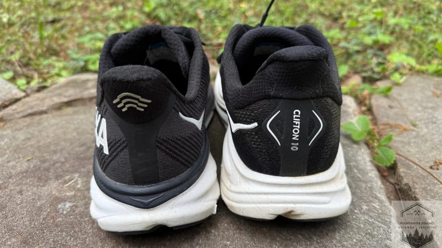 Back view of the Clifton 10's, showing the extremely wide platform for stability