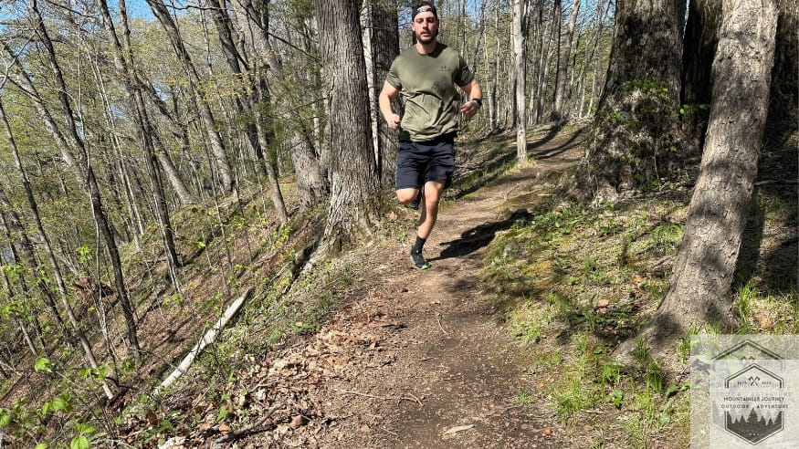 Testing the Salomon Sense Ride 5 shock absorption on the uphill terrain