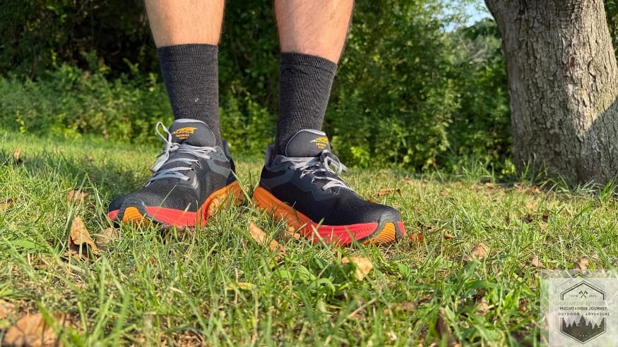 Warm weather, light blend merino wool socks.