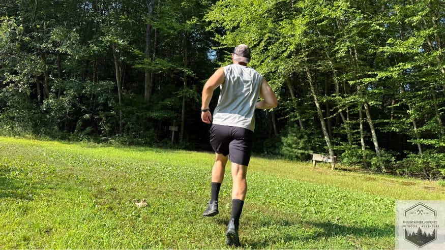 Running on grass with timp 5 testing responsivenss