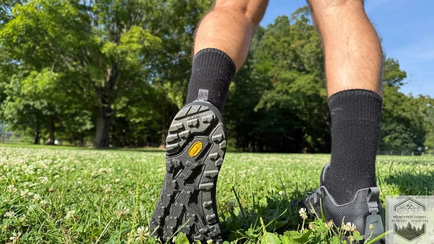 View of Vibram Megagrip lugs