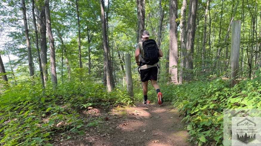 Running on dirt pack trail while wearing the Pegasus 5