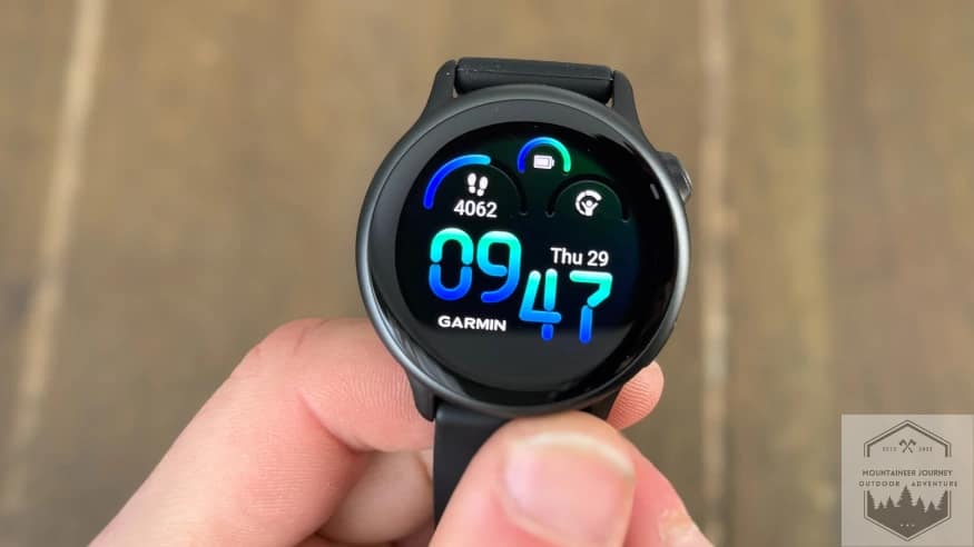 Vivoactive 6 watch face in home-screen mode