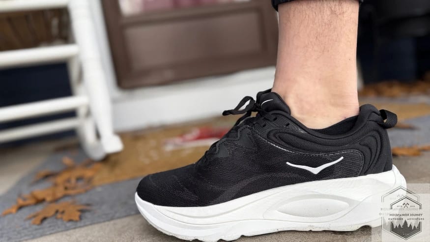 Medial view of the Hoka Gaviota 6 showing the new textile upper