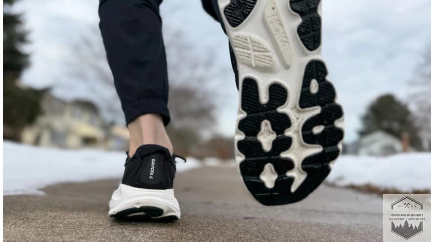 Example of us testing on concrete with outsole view