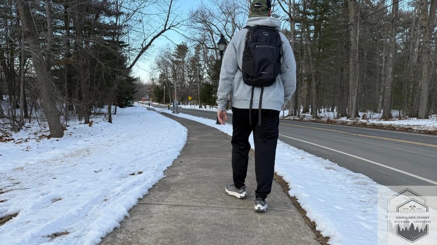 Testing Transport 2 on concrete sidewalk