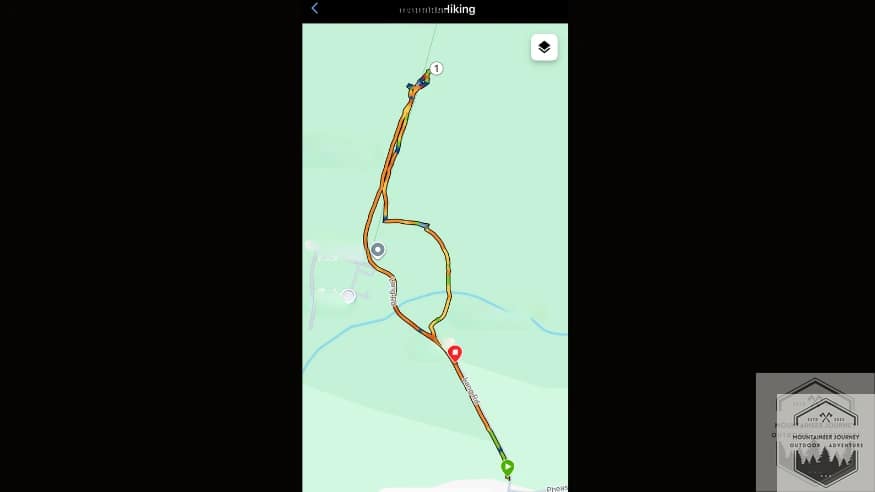 Garmin Fenix Pro post-hike map which we matched against GPX mapping to verify accuracy