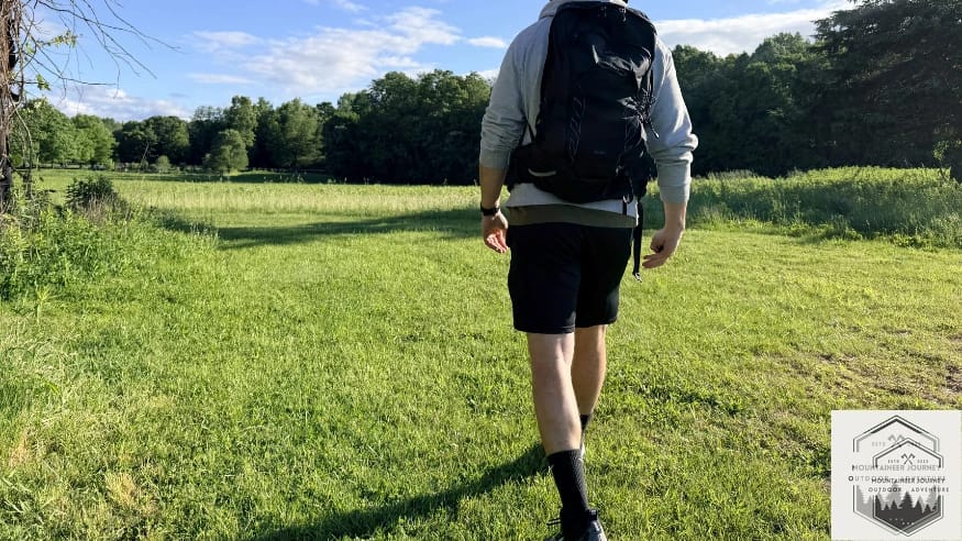 Walking on grass during testing