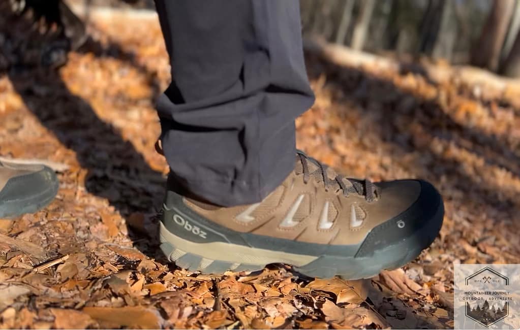 Testing the traction of the Sawtooth on flat terrain, the grip holds true