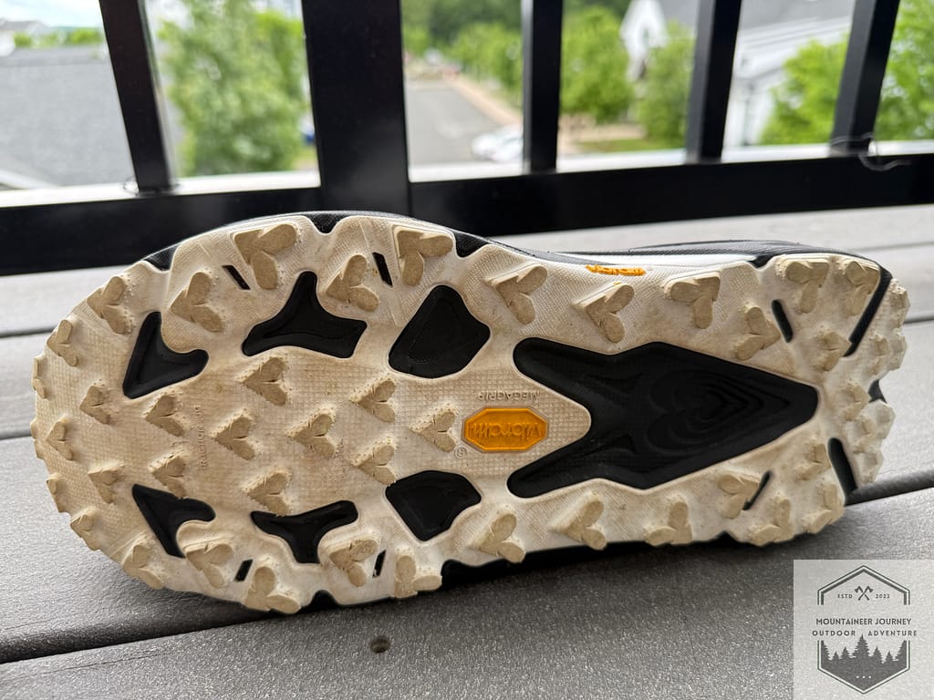 View of Megagrip outsole on Speedgoat 7 after 50 miles.