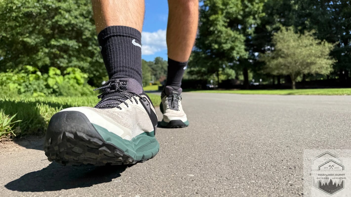 Running on pavement with Nova 4, testing the impact absorption