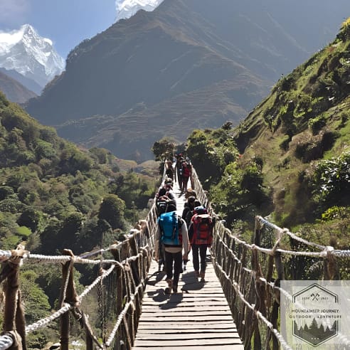 blog-img-1716825957921 Trekkers going over bridge in Himalayas