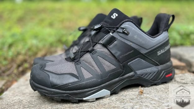 Salomon X 4 Ultra on a wall