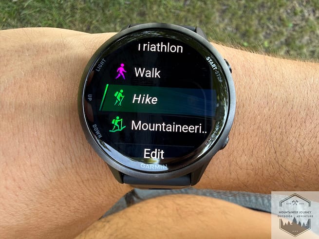 My pinned activities of the Foreunner 970 watch face