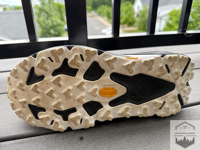 View of Megagrip outsole on Speedgoat 7 after 50 miles.