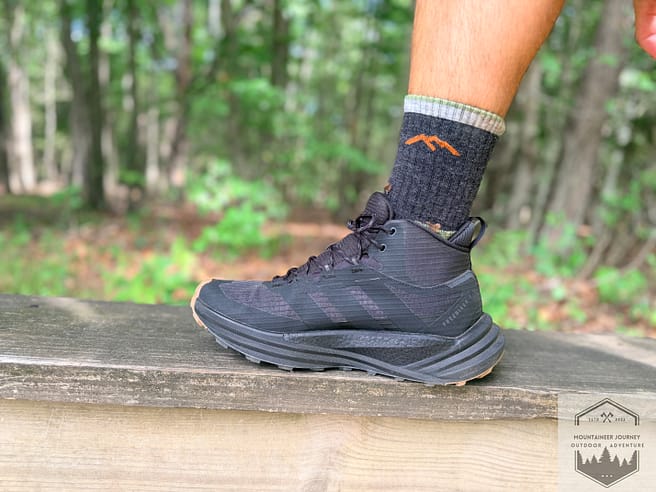 Side view of Adidas Terrex Free Hiker 3