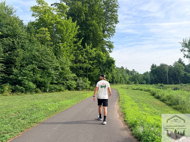 Walking on asphalt with Torin 9 during our objective testing