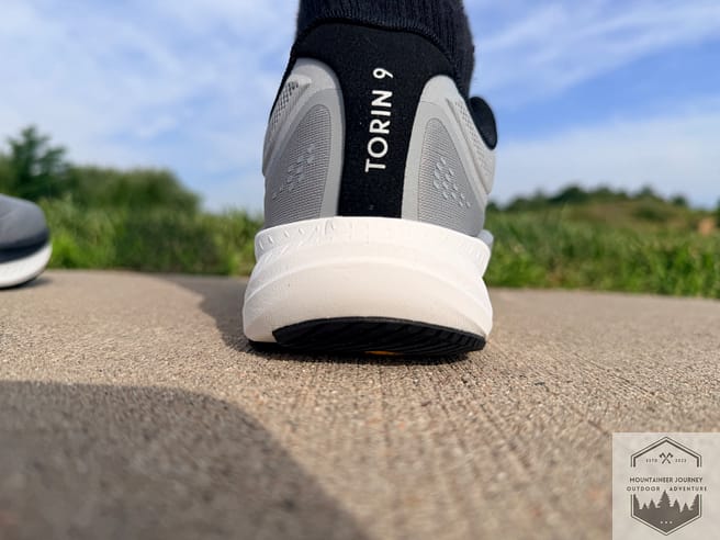 Torin 9 symbol on heel
