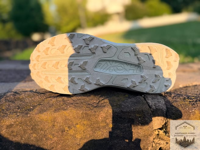 View of the lug pattern on the Torrent 5 effective for mild trails