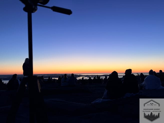 Sunrise view at Cadilliac Mountain summit