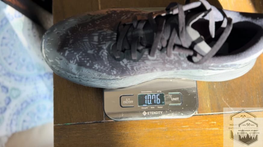 The Speedgoat 6 weighed in at 10 oz, the lightest tested to date
