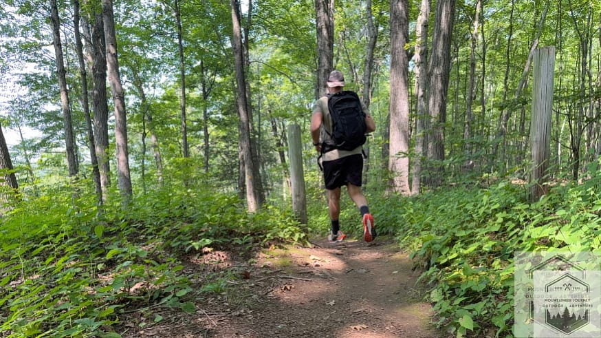 Running on dirt pack trail while wearing the Pegasus 5