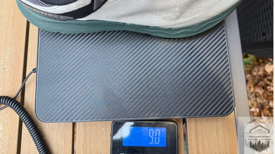 nova 4 weighing in at 9 ounces PER shoe on our scale
