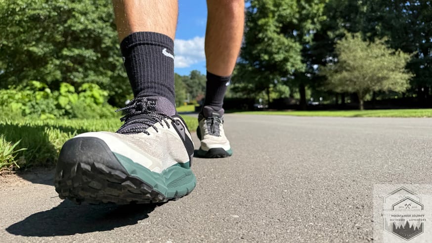 Running on pavement with Nova 4, testing the impact absorption