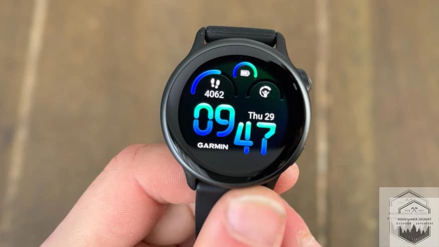 Vivoactive 6 watch face in home-screen mode