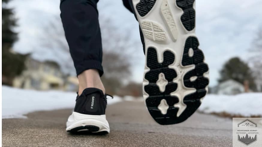 Example of us testing on concrete with outsole view