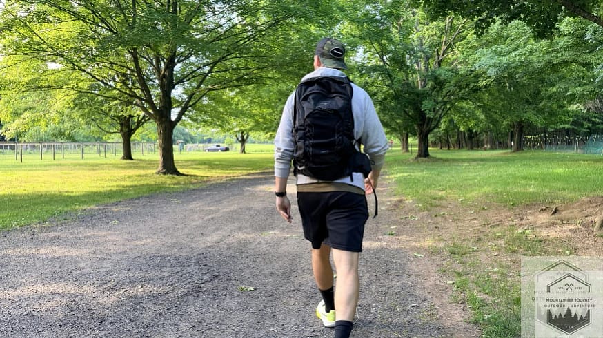 Testing Talon 22 with no internal weight for a walk on gravel